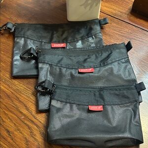 Pack All Water resistant Black Men's Travel Bag organizer 3 pc Set